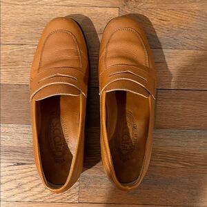 Tod's Brown Leather Slip-On Loafers